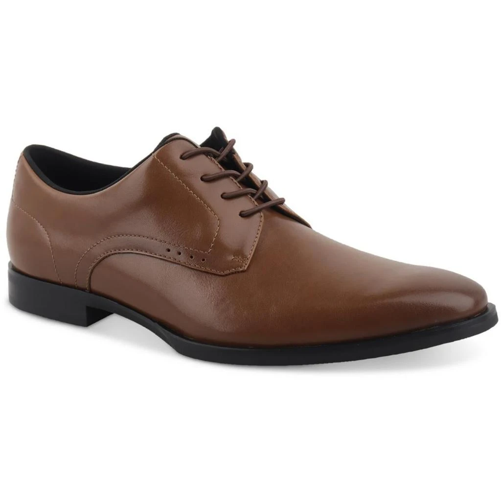 Alfani Jenkins Mens Faux Leather Pointed Toe Oxfords 1