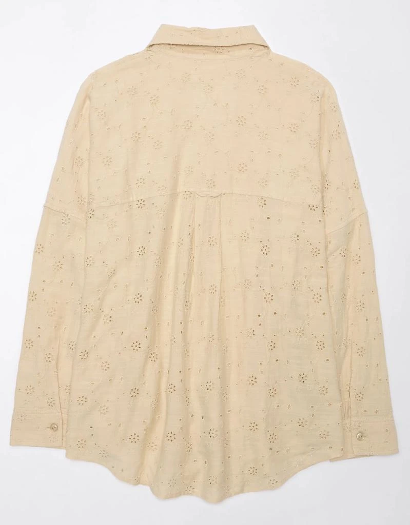 AE AE Go Big Oversized Eyelet Embroidered Shirt 4