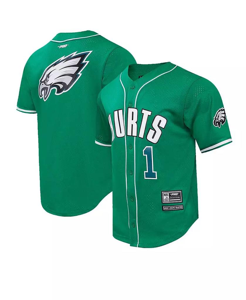 Pro Standard Men's Jalen Hurts Kelly Green Philadelphia Eagles Baseball Button-Up Shirt