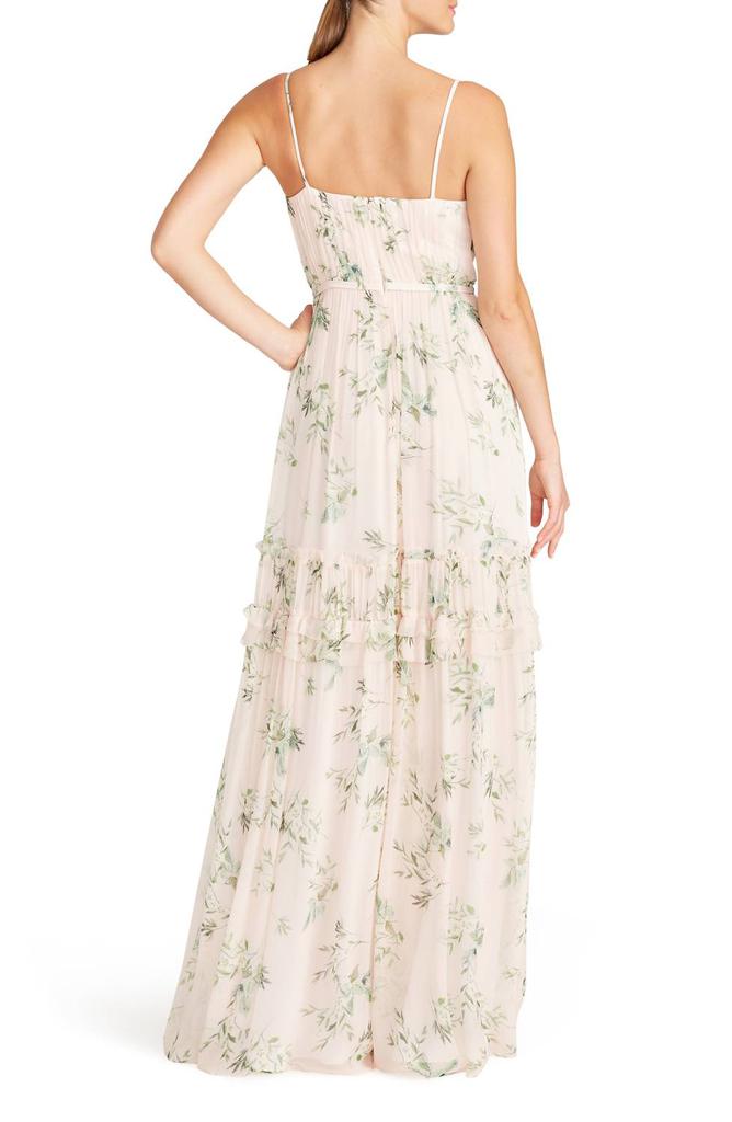 Monique Lhuillier Monique Lhuillier - Cherry Blossom Chiffon Dress