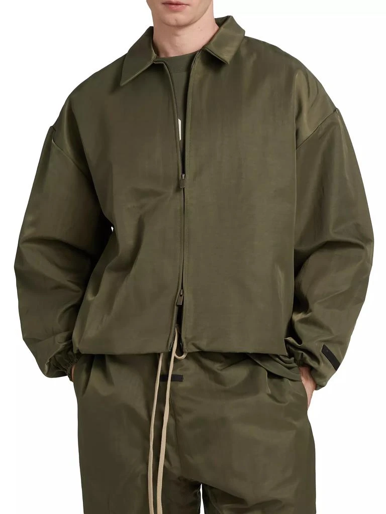 Essentials Textured Nylon Trucker Jacket 4
