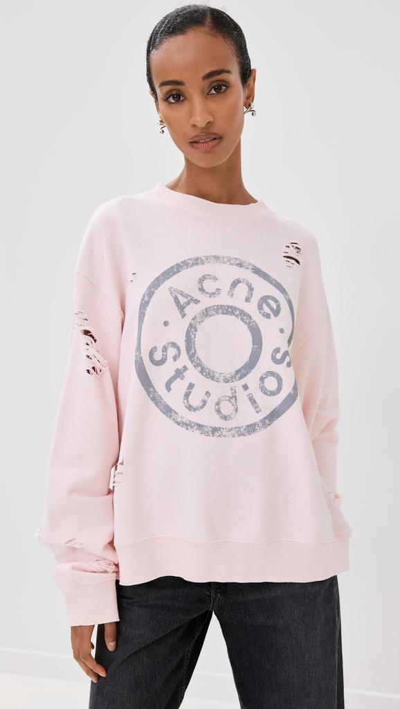 Acne Studios Button Logo Sweatshirt