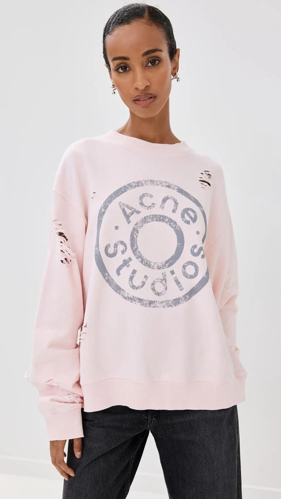 Acne Studios Button Logo Sweatshirt 2