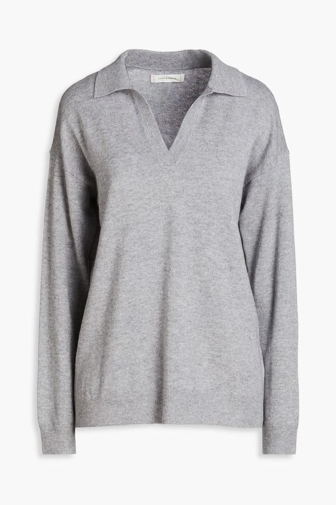 Chinti & Parker Wool and cashmere-blend polo sweater 1