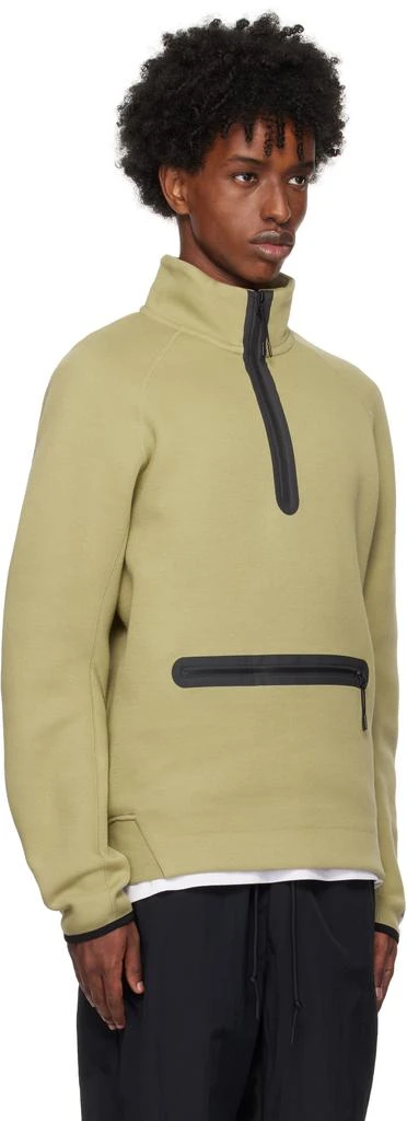 NIKE Khaki Sportswear Tech Half-Zip Sweatshirt 2