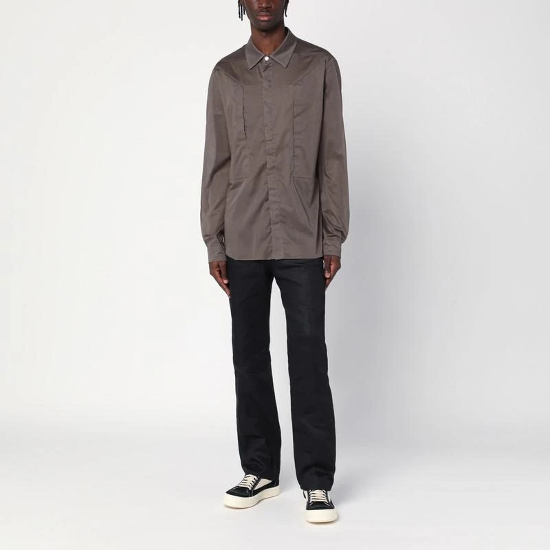 Rick Owens Dust-coloured cotton shirt 2