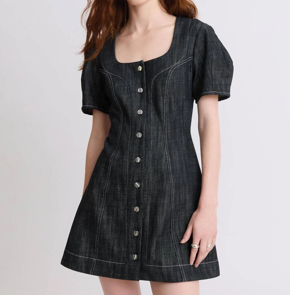 Matthew Bruch Matthew Bruch - Women
s Apron Puff Sleeve Mini Dress