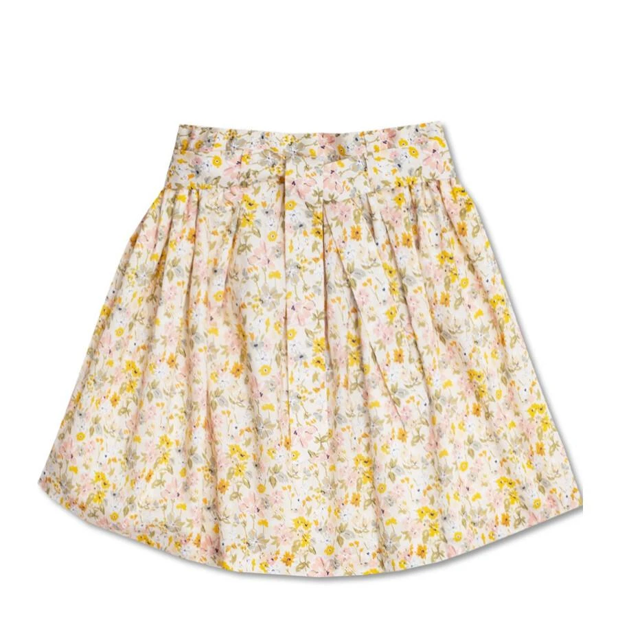 Bonpoint Girls Floral Print Flared Mini Skirt 1
