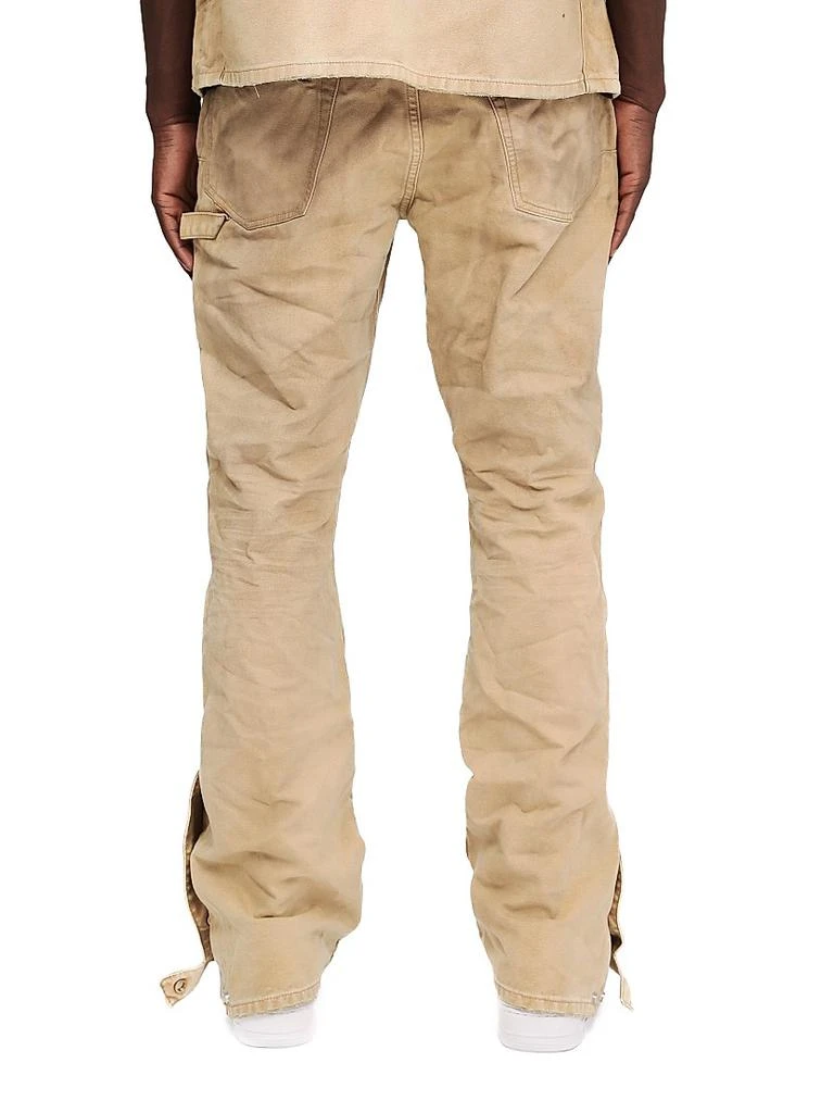 Purple Brand Cotton Side-Snap Carpenter Flare Jeans 2