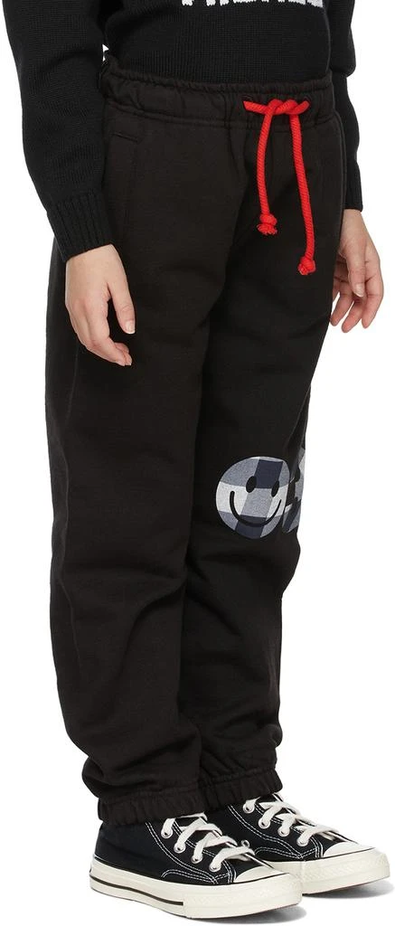 032c SSENSE Exclusive Kids Black Smiley Logo Lounge Pants 3