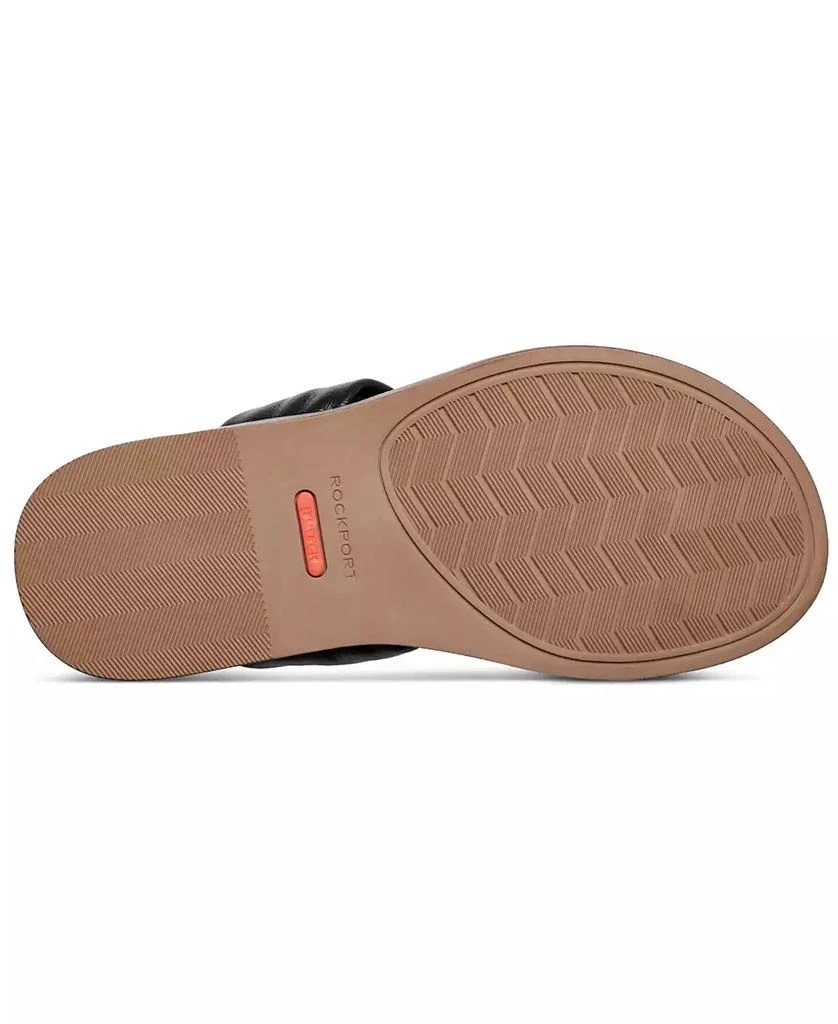 Rockport Women's Osarra Open Toe Thong Casual Flat Sandals 5