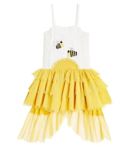 Stella McCartney Embroidered ruffled tulle dress 1