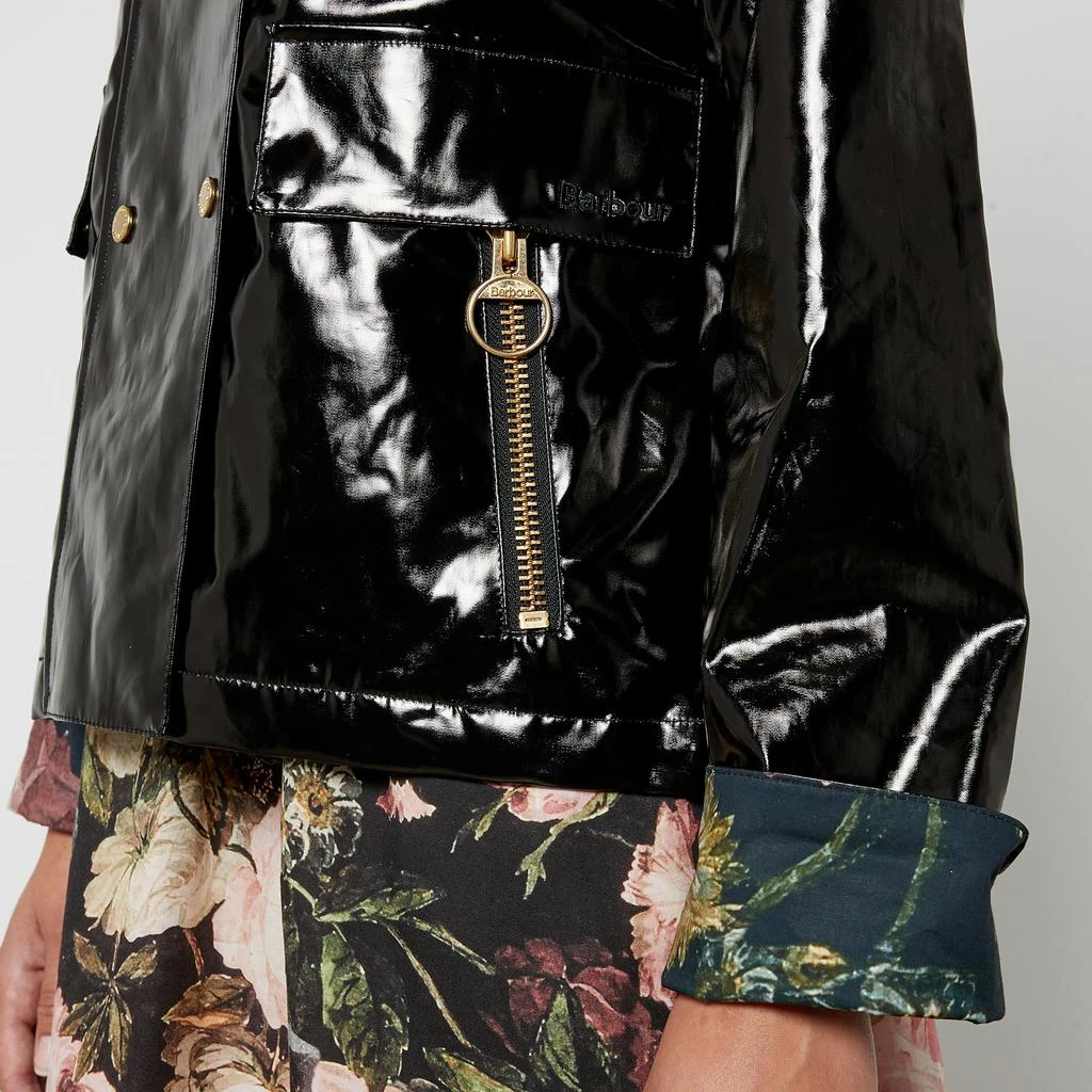 Barbour Casterton Faux Patent-Leather Jacket 4