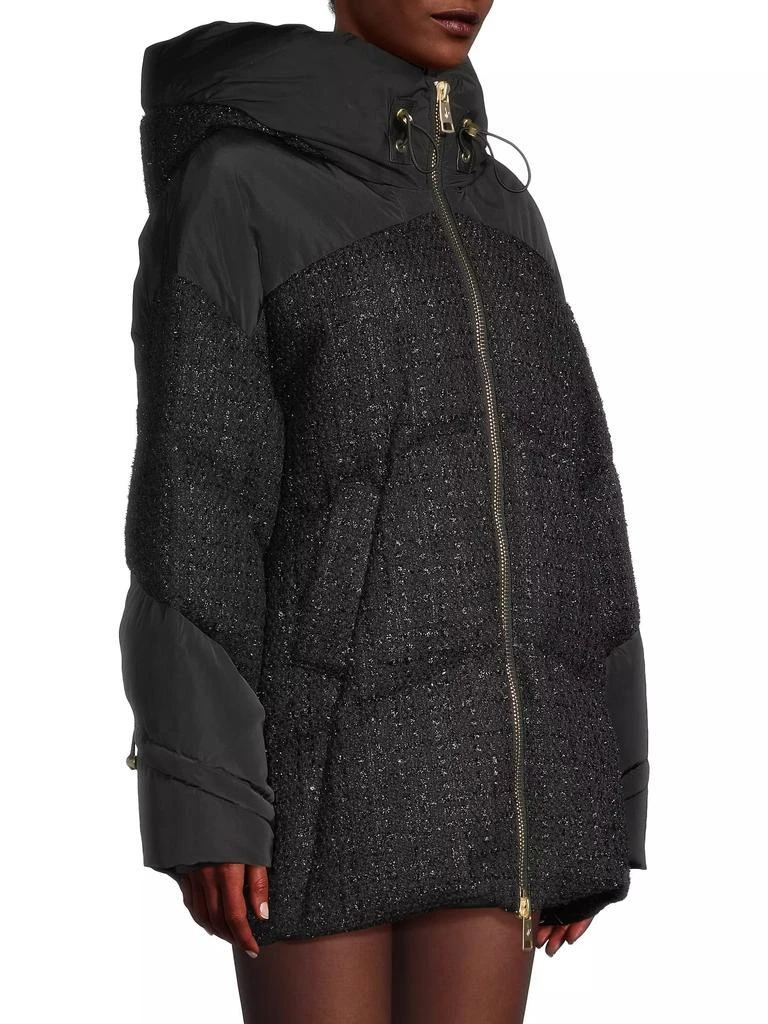 Nicole Benisti Matilde Tweed Down Puffer Jacket 4