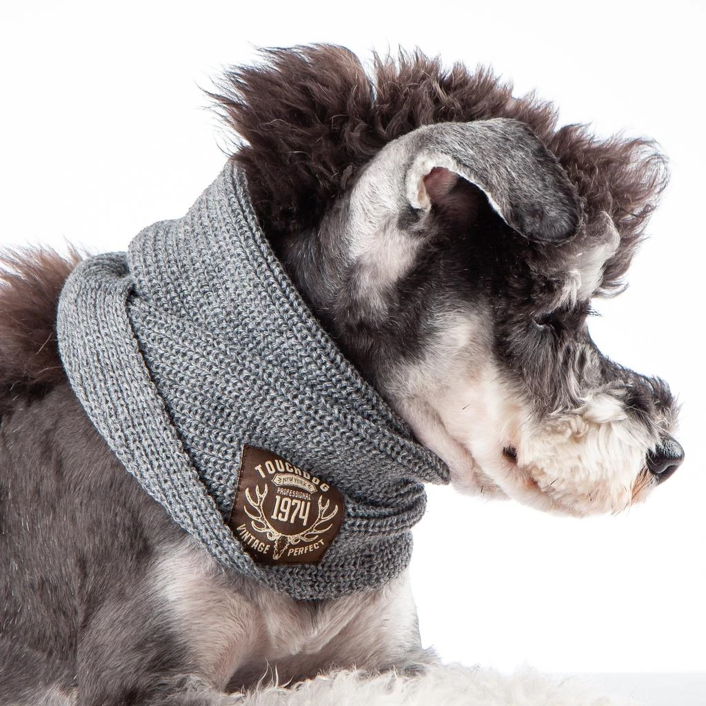 Touchdog Touchdog Heavy Knitted Designer Fashion Winter Dog Scarf 10