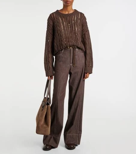 Brunello Cucinelli Mid-rise wide-leg jeans 2