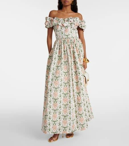 Agua by Agua Bendita Espliego cotton floral maxi dress 2