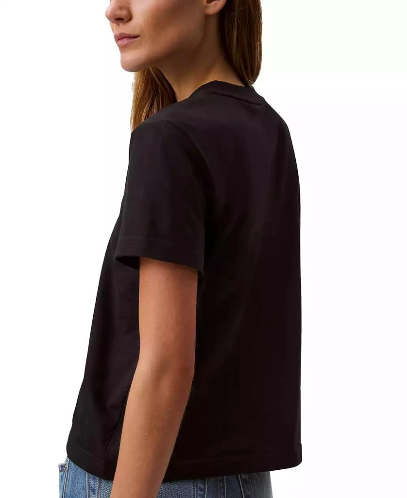 Calvin Klein Women's V-Neck Embroidered Logo T-Shirt 5