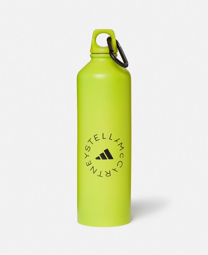 Stella McCartney Stella McCartney - Logo Steel Water Bottle, Woman, Semi-Solar Slime/Black