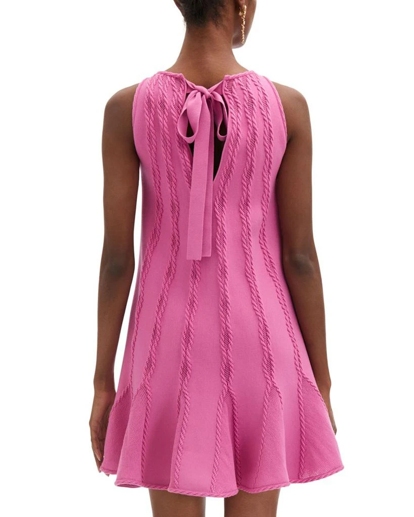 Oscar de la Renta Braided Tie Back Mini Dress 2