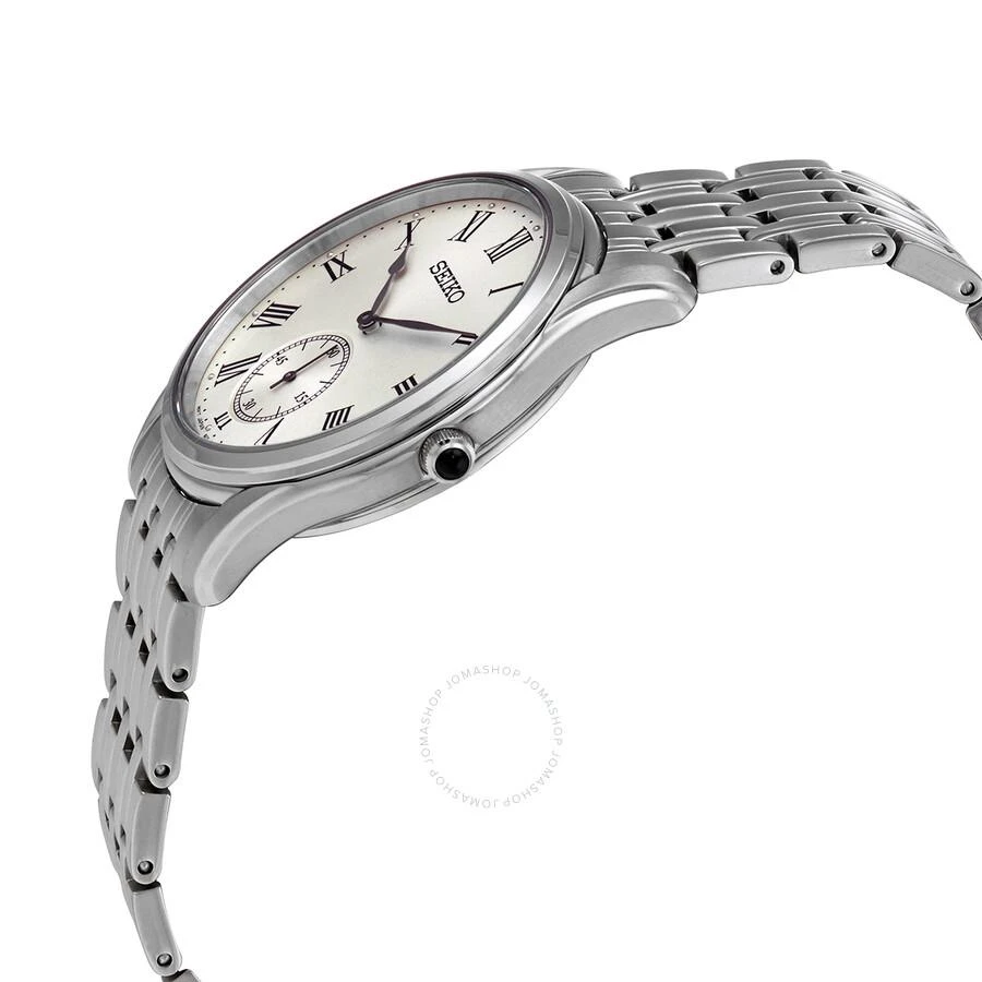 Seiko Quartz Cream Dial Stainless Steel Men's Watch SRK047P1 2
