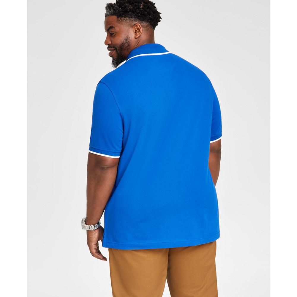 Club Room Men's Regular-Fit Tipped Performance Polo Shirt, Created for Macy's