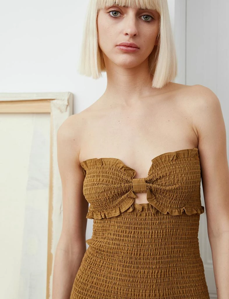 Pixie Market Nora Smocked Midi Dress 2