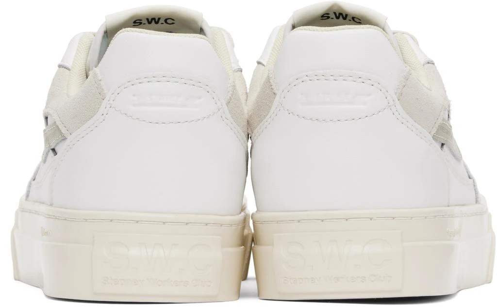 Stepney Workers Club White & Beige Pearl S-Strike Sneakers 2