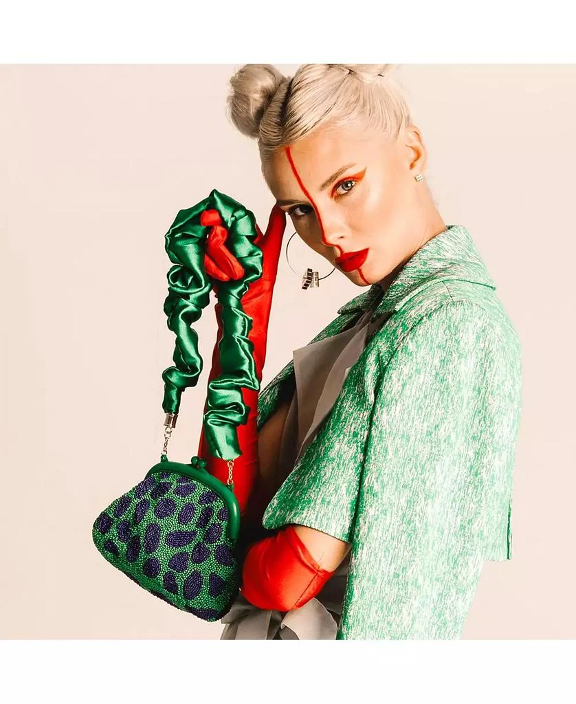 Brunna.co ARNOLDI Hand-beaded Clutch Bag In 7