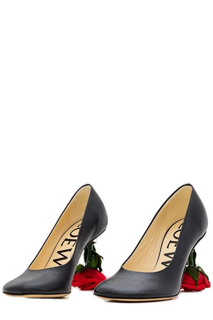 Loewe Loewe Rose Heel Square Toe Pumps 2