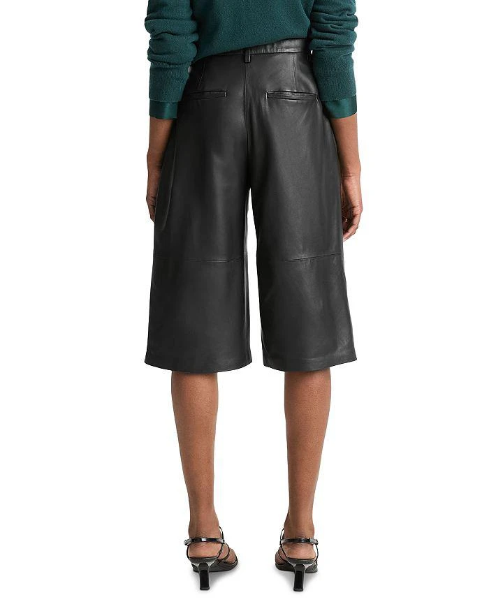 Vince Mid Rise Leather Shorts 3
