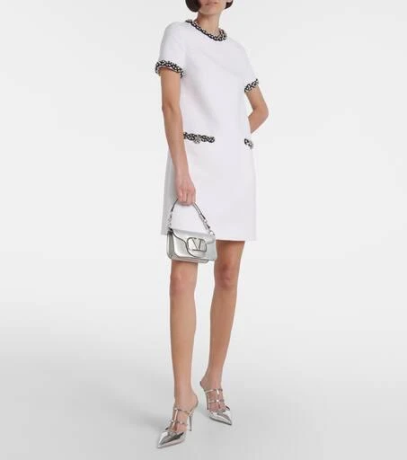 Valentino Embellished tweed minidress 2