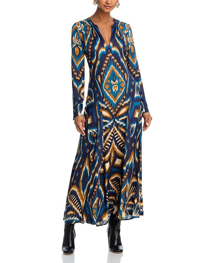 Farm Rio Pineapple Blue Maxi Dress 1