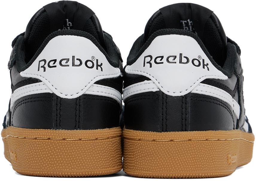 Reebok Classics Black & White Club C Revenge Vintage Sneakers