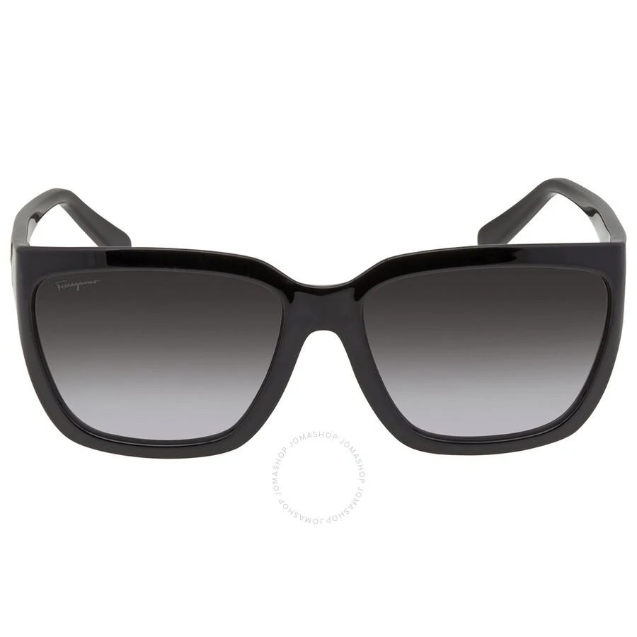 Salvatore Ferragamo Grey Rectangular Ladies Sunglasses SF1018S 001 59 1