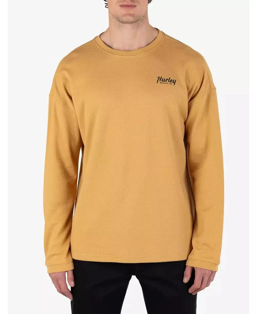 Hurley Men's Tradesman Thermal Long Sleeve Crew T-Shirt 1