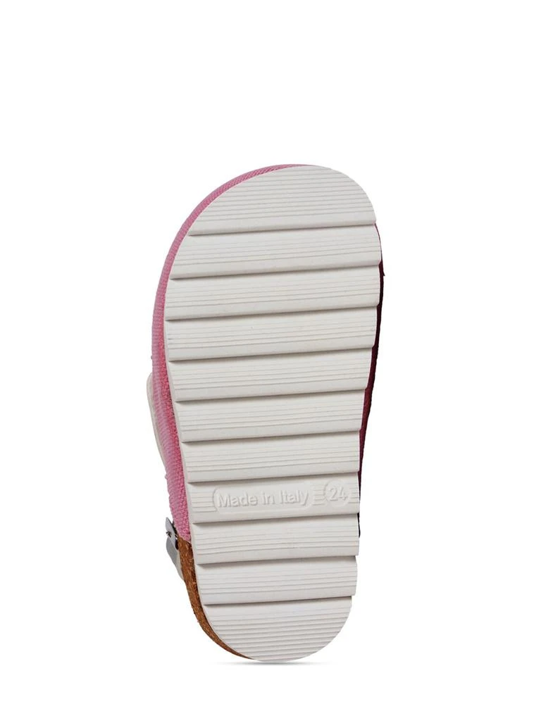 MONNALISA Denim Sabot Sandals W/crystals 4