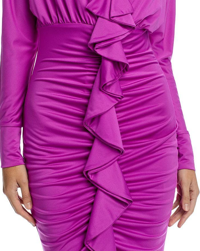 open lace back dress Black Halo Bloomis Mini Dress in Berry Plum