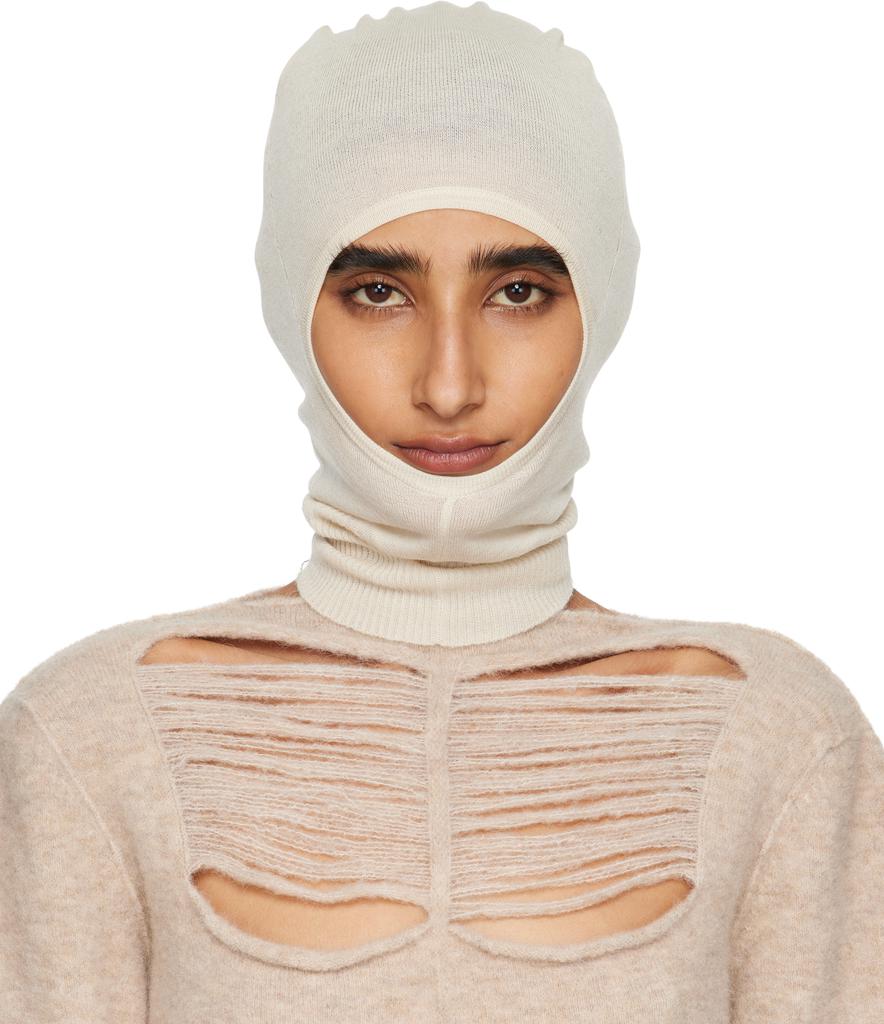 【関税＆送料込み】Rick Owens Porterville Balaclava Brown Porterville Alpaca Knit Skull Balaclava by Rick Owens
