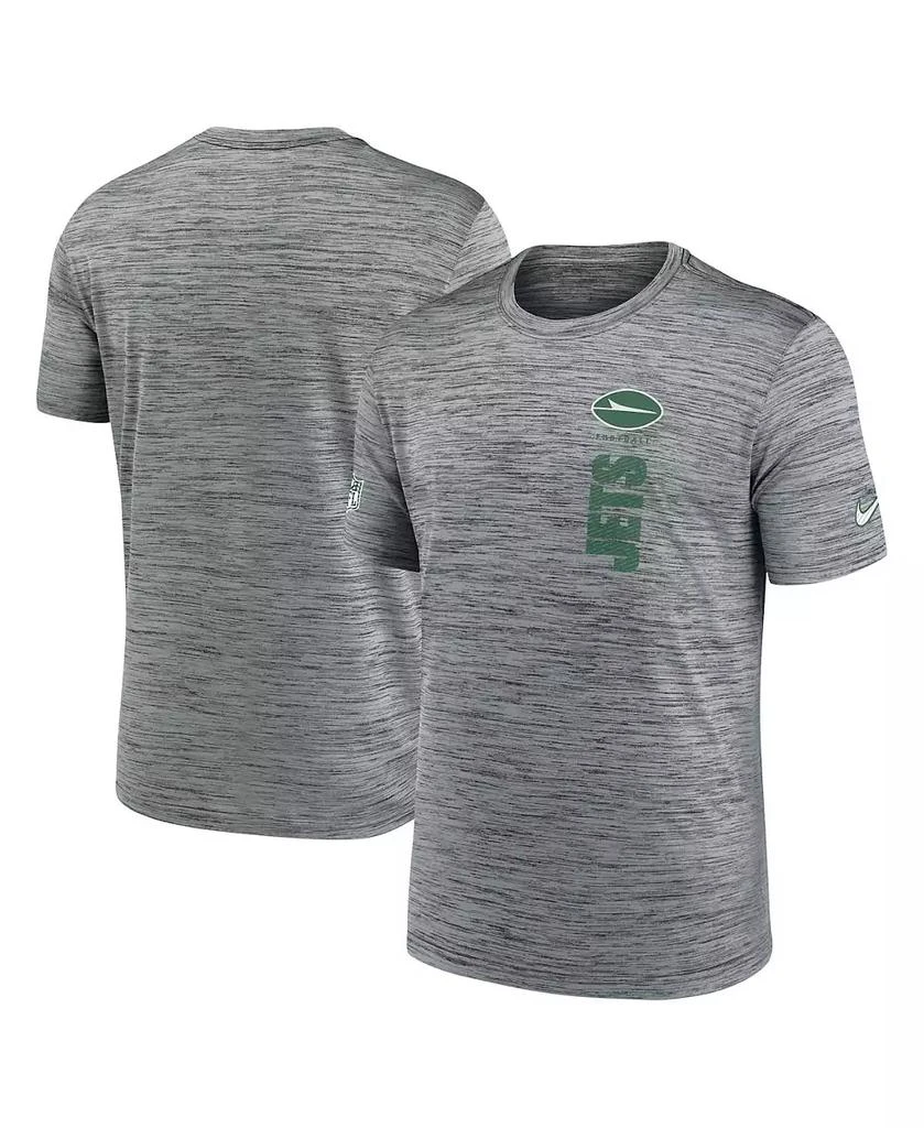 NIKE Men's Gray New York Jets 2024 Sideline Velocity Performance T-Shirt 1