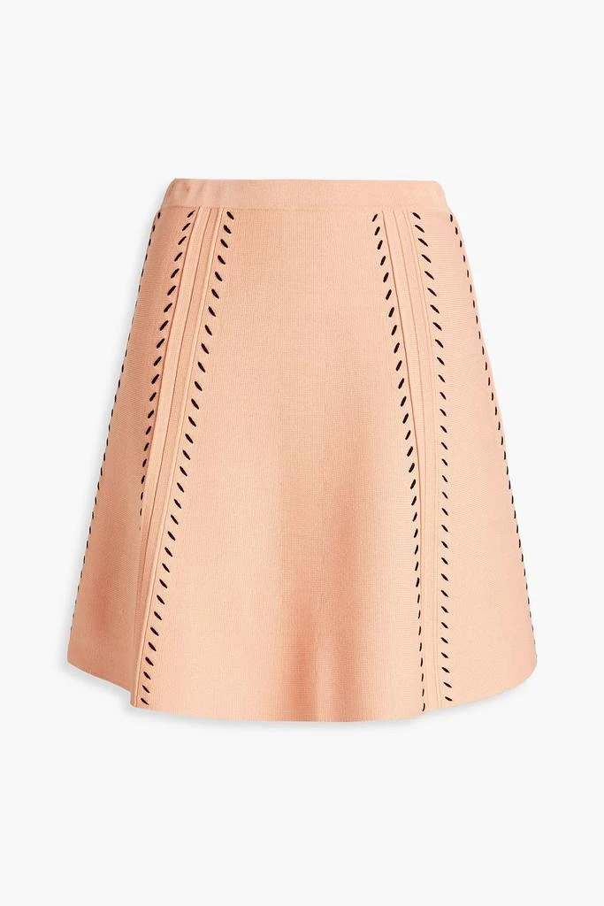 Sandro Pointelle-knit mini skirt 1