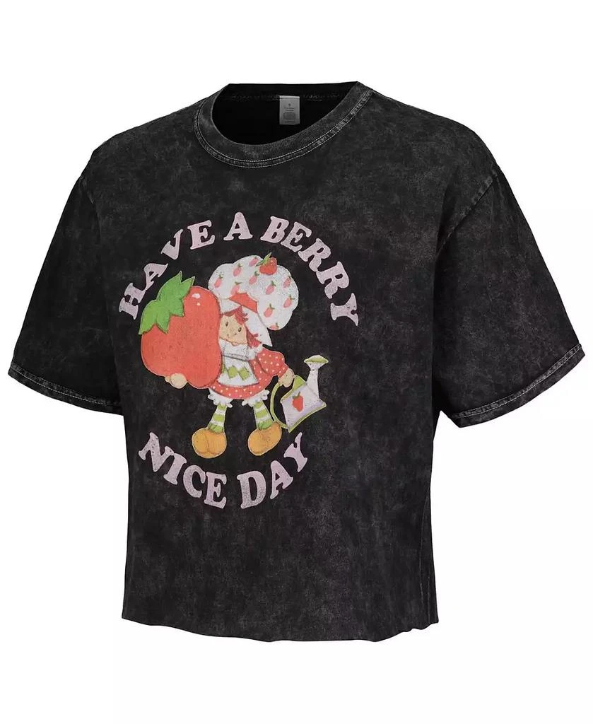 Mad Engine Men's and Women's Black Strawberry Shortcake Have A Berry Nice Day T-shirt 2