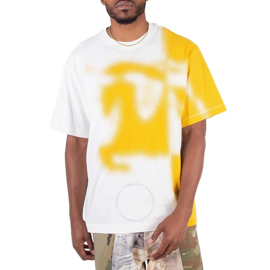 Burberry Ekd Two-Tone Crew Neck Cotton T-Shirt 1