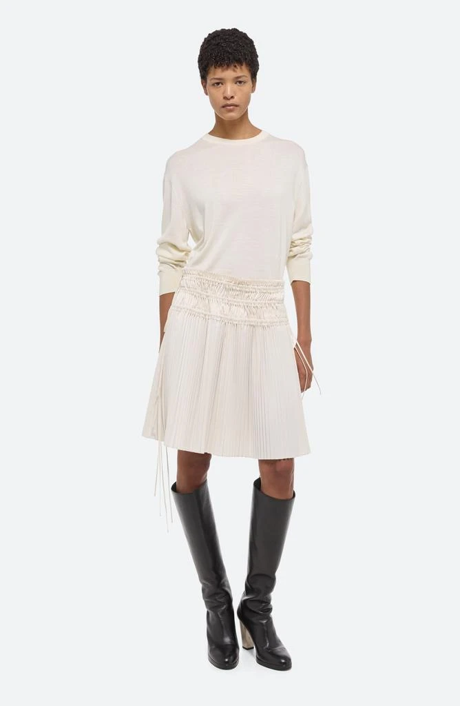 Helmut Lang Pleated Drawstring Waist Skirt 6