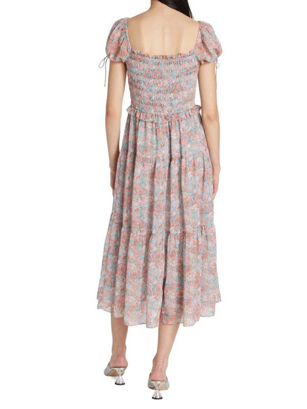 En Saison Adelina Floral Smocked Midi-Dress 2