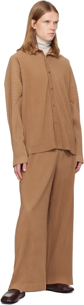Homme Plissé Issey Miyake Tan Monthly Colors October Trousers 4