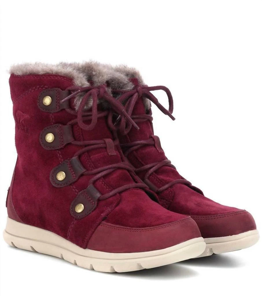 SOREL Sorel - Women's Explorer Joan Faux Fur Suede Leather Winter Boots 1