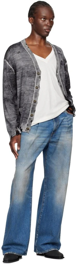 R13 Black Reverse Print Boyfriend Cardigan 4