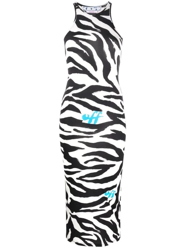 NA Zebra print midi Dress 1