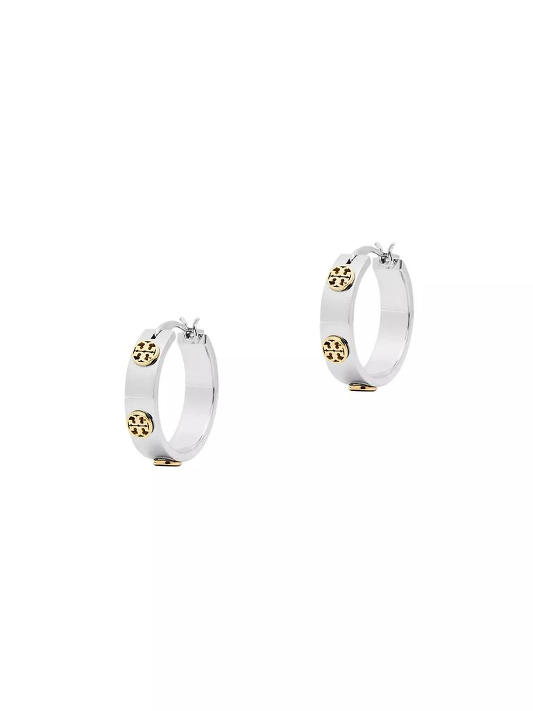 Tory Burch Miller Stud Hoop Earrings 1